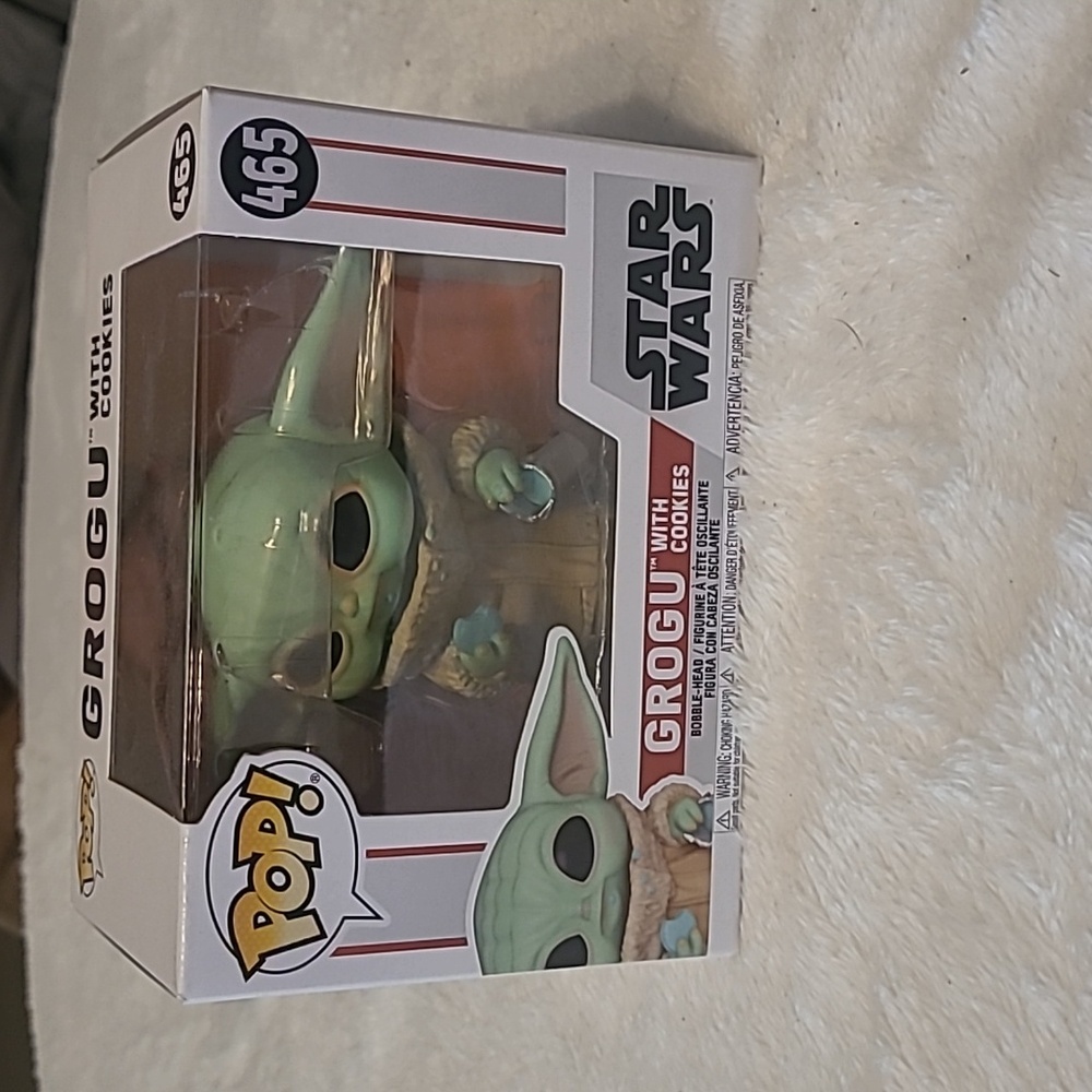 Funko Pop Grogu with Green and Brown Colors